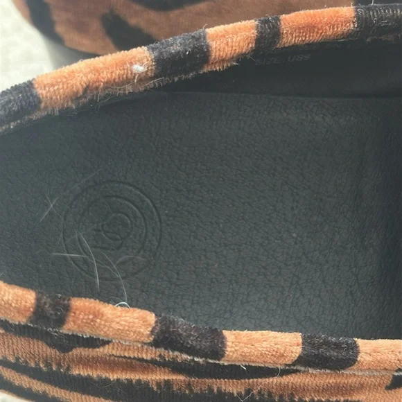 Brown and Black Zebra Print Loafers - Picture 6 of 9